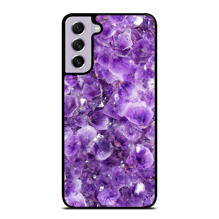 PURPLE CRYSTAL MARBLE PATTERN Samsung Galaxy S21 FE Case