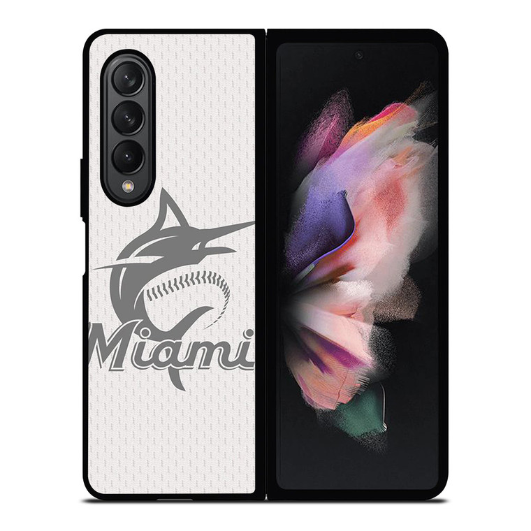 MIAMI MARLINS MLB LOGO 2 Samsung Z Fold 3 Case