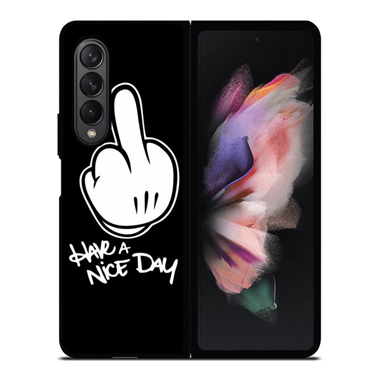 MICKEY MOUSE MIDDLE FINGER Samsung Z Fold 3 Case