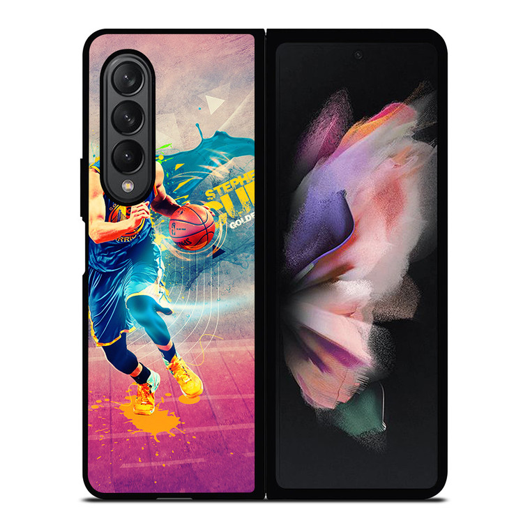 NBA GOLDEN STATE WARRIORS STEPHEN CURRY 3 Samsung Z Fold 3 Case