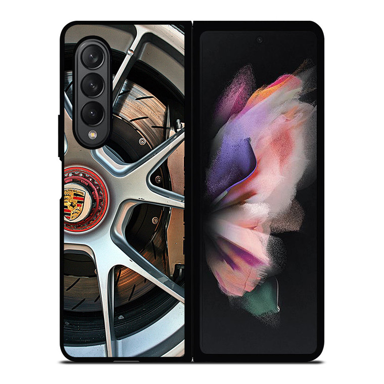 PORSCHE CAR WHEEL 4 Samsung Z Fold 3 Case