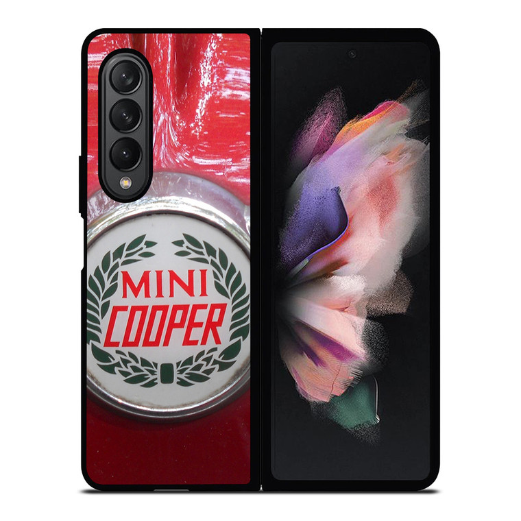 RED MINI COOPER LOGO Samsung Z Fold 3 Case