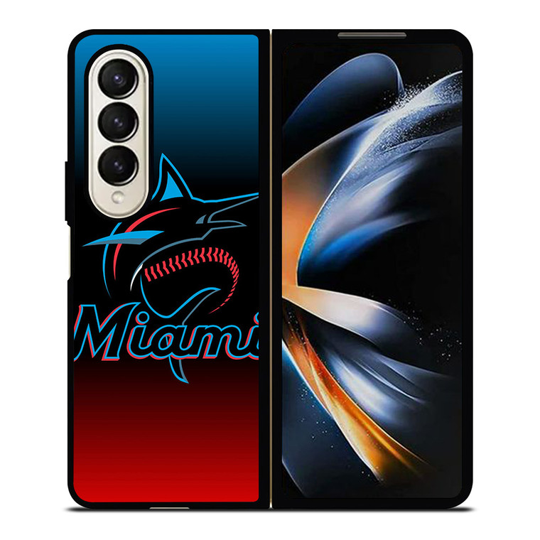 MIAMI MARLINS MLB LOGO Samsung Z Fold 4 Case