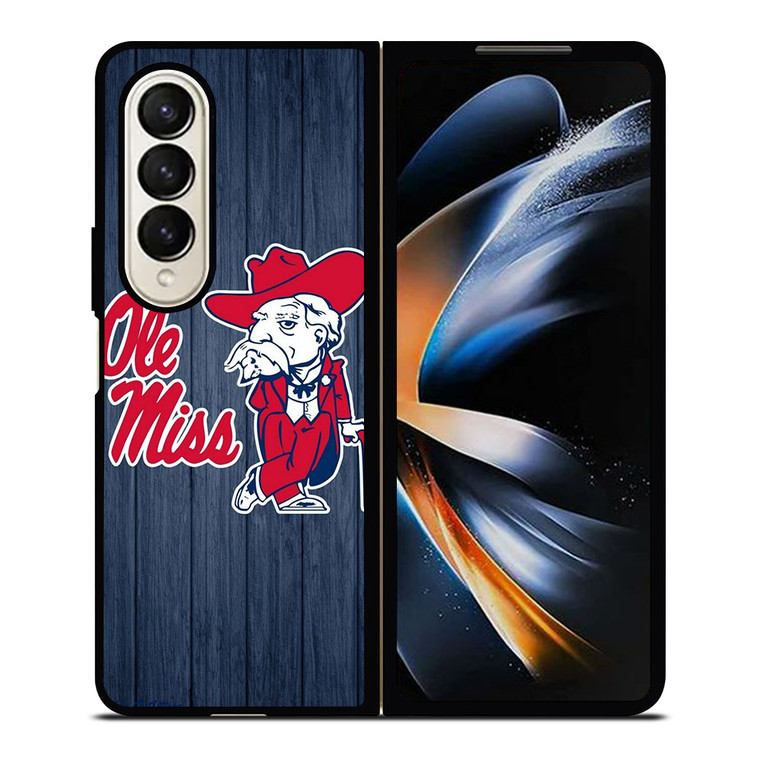 OLE MISS BASEBALL LOGO Samsung Z Fold 4 Case