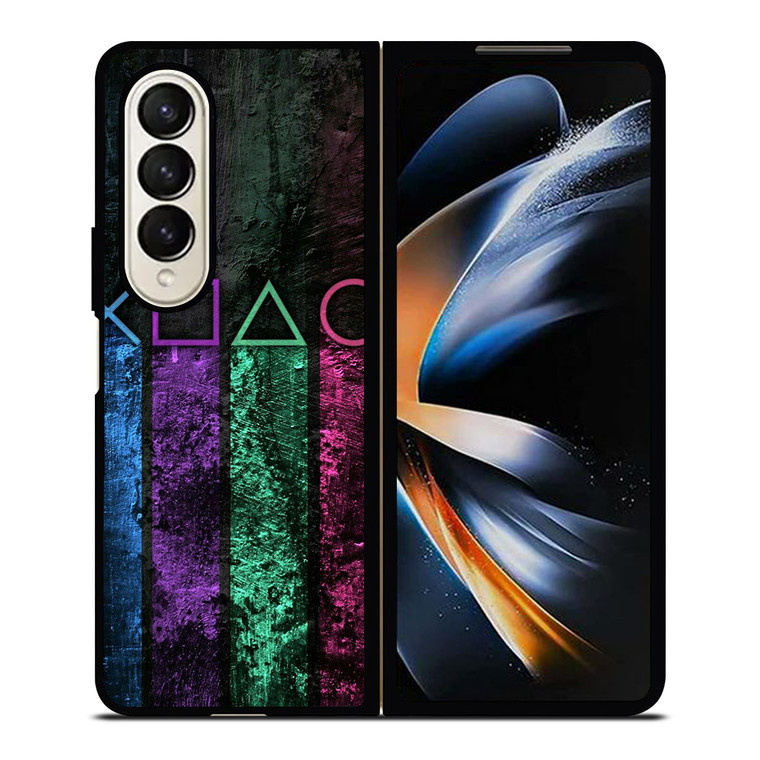 PLAYSTATION BUTTON 2 Samsung Z Fold 4 Case