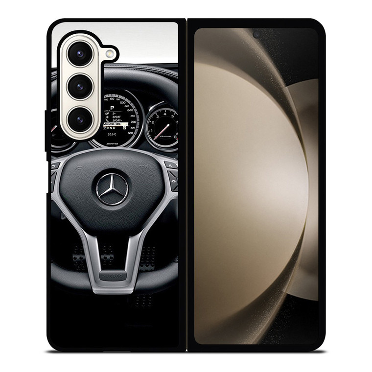 MERCEDES BENZ STEERING WHEEL Samsung Z Fold 5 Case