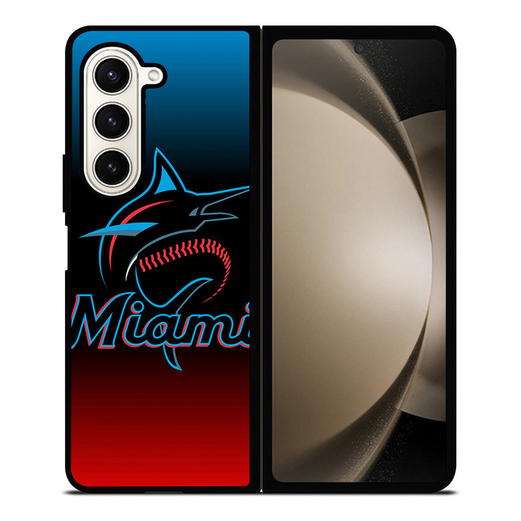 MIAMI MARLINS MLB LOGO Samsung Z Fold 5 Case
