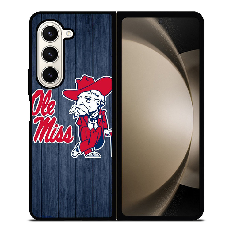 OLE MISS BASEBALL LOGO Samsung Z Fold 5 Case