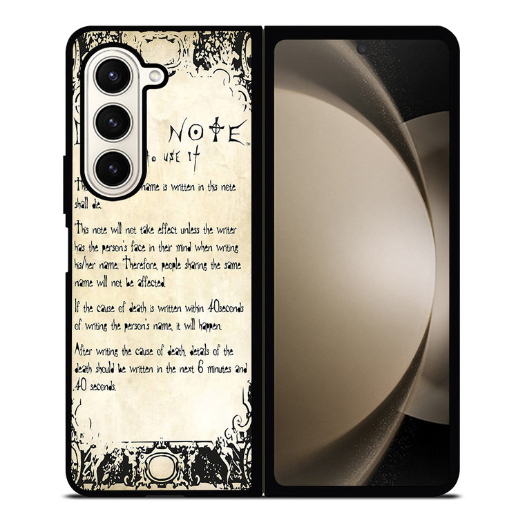 RULES OF THE DEATH NOTE 2 Samsung Z Fold 5 Case
