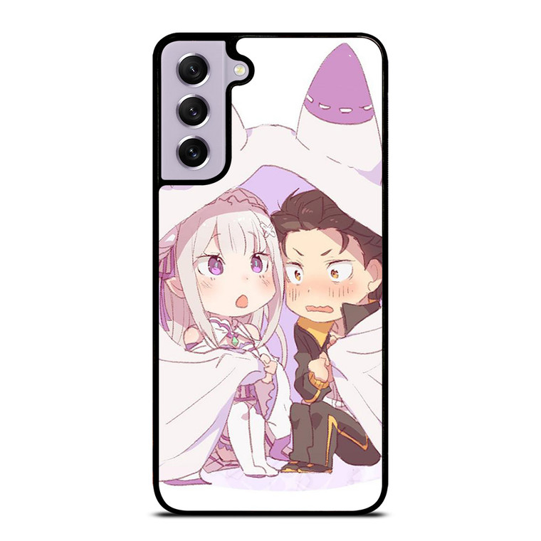 SUBARU AND EMILIA CHIBI Samsung Galaxy S21 FE Case