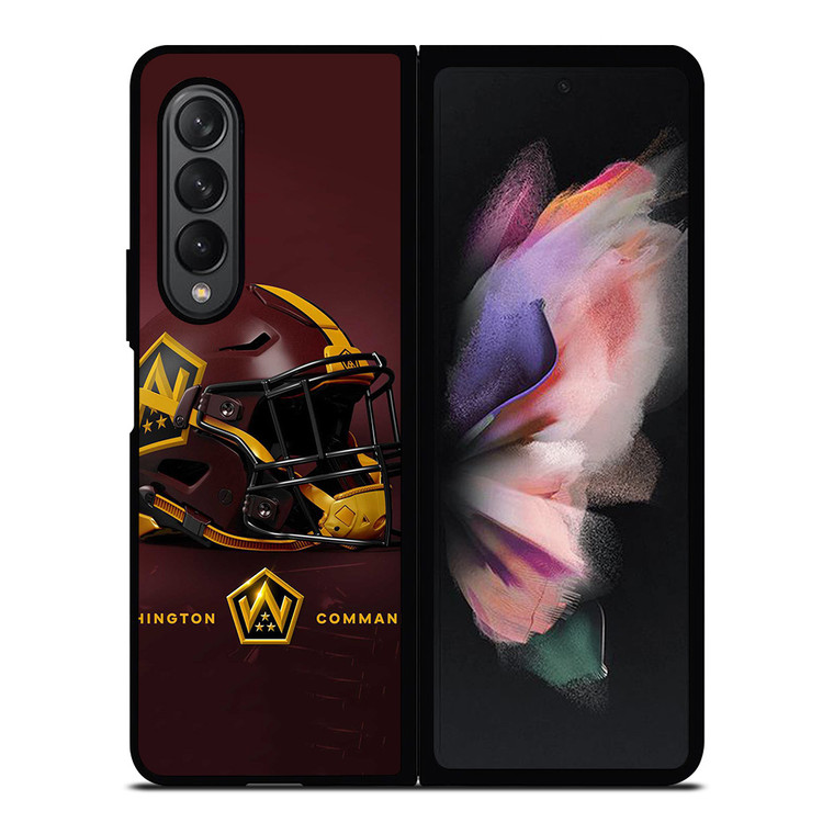 WASHINGTON COMMANDERS HELMET Samsung Z Fold 3 Case WASHINGTON COMMANDERS HELMET Samsung Z Fold 3 Case