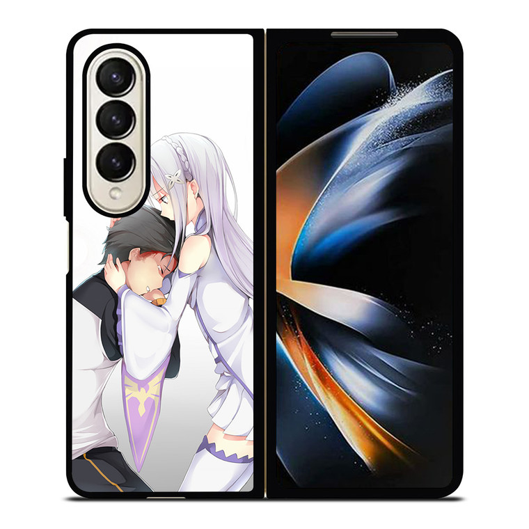 SUBARU AND EMILIA 2 Samsung Z Fold 4 Case
