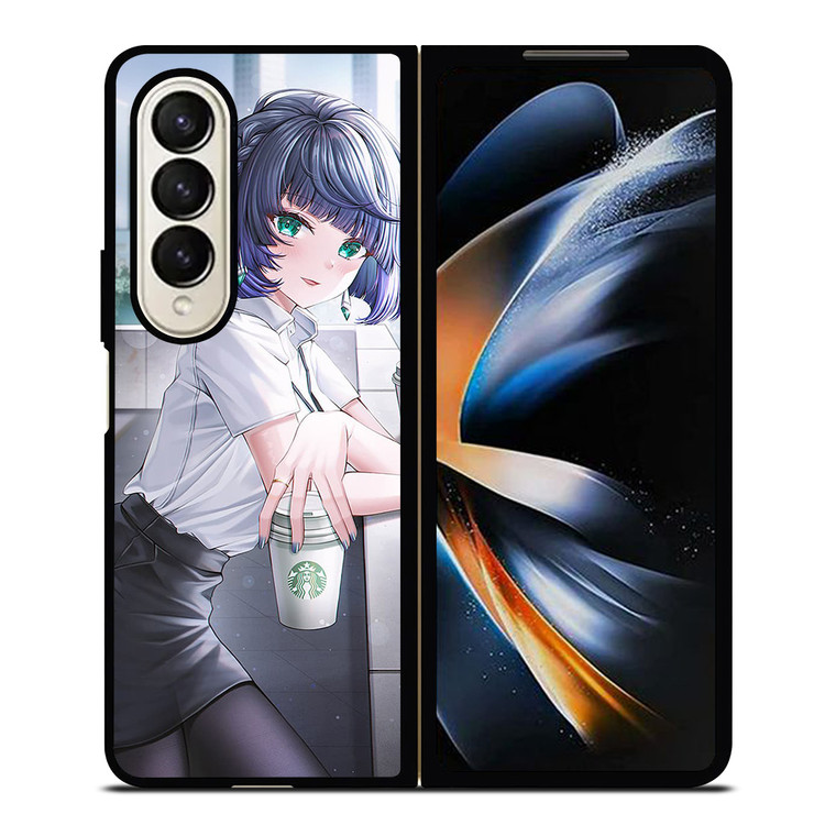 YELAN GENSHIN IMPACT STARBUCKS Samsung Z Fold 4 Case YELAN GENSHIN IMPACT STARBUCKS Samsung Z Fold 4 Case