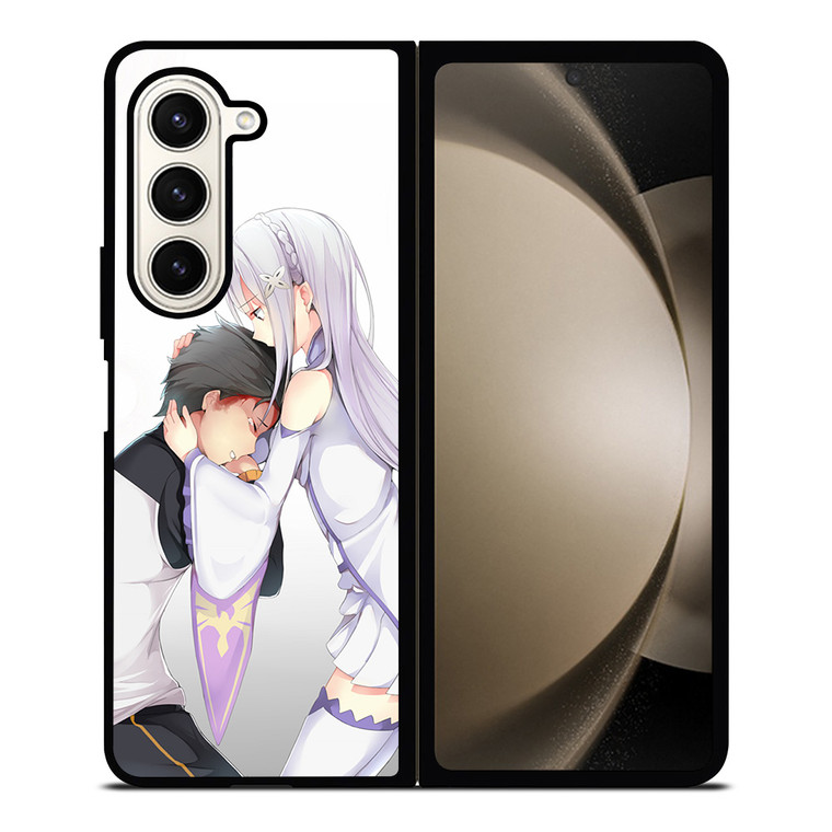 SUBARU AND EMILIA 2 Samsung Z Fold 5 Case