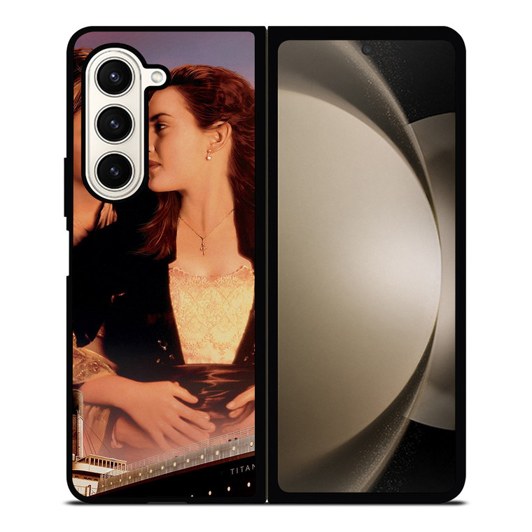THE TITANIC JACK AND ROSE LOVE Samsung Z Fold 5 Case THE TITANIC JACK AND ROSE LOVE Samsung Z Fold 5 Case