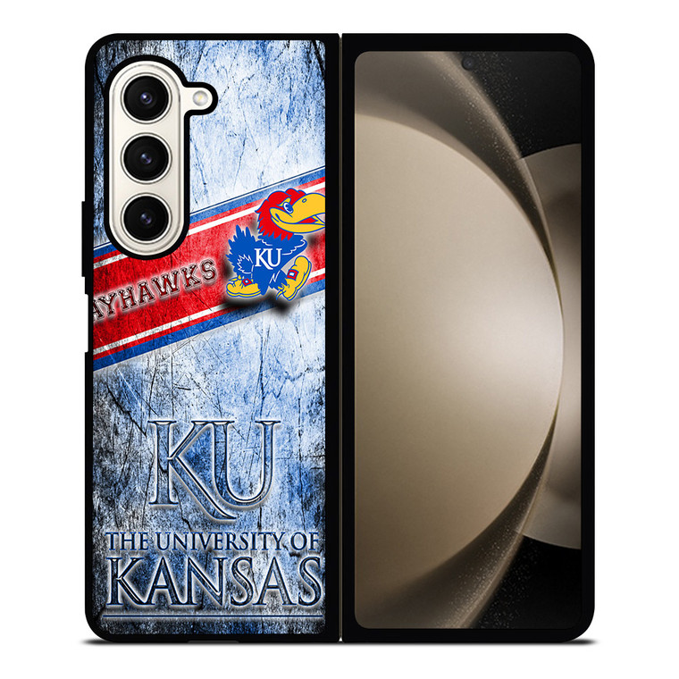 UNIVERSITY OF KANSAS JAYHAWKS LOGO Samsung Z Fold 5 Case UNIVERSITY OF KANSAS JAYHAWKS LOGO Samsung Z Fold 5 Case