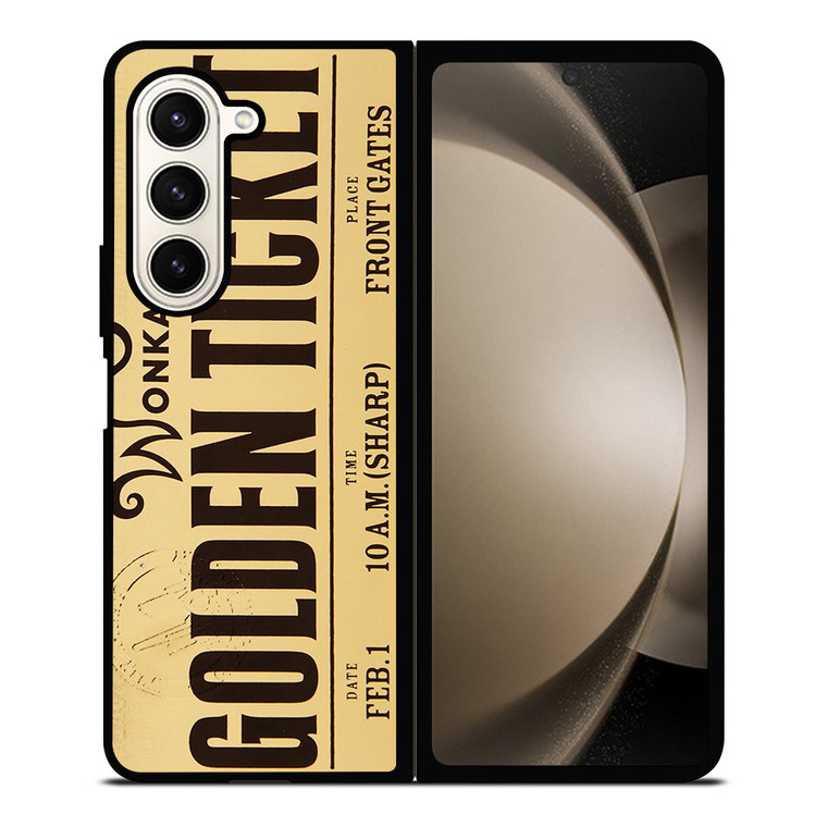 WILLY WONKA GOLDEN TICKET CHOCOLATE BAR Samsung Z Fold 5 Case WILLY WONKA GOLDEN TICKET CHOCOLATE BAR Samsung Z Fold 5 Case