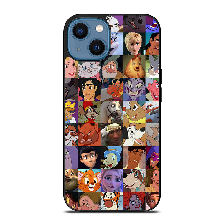 ALL DISNEY CHARACTERS COLLAGE iPhone 14 Case