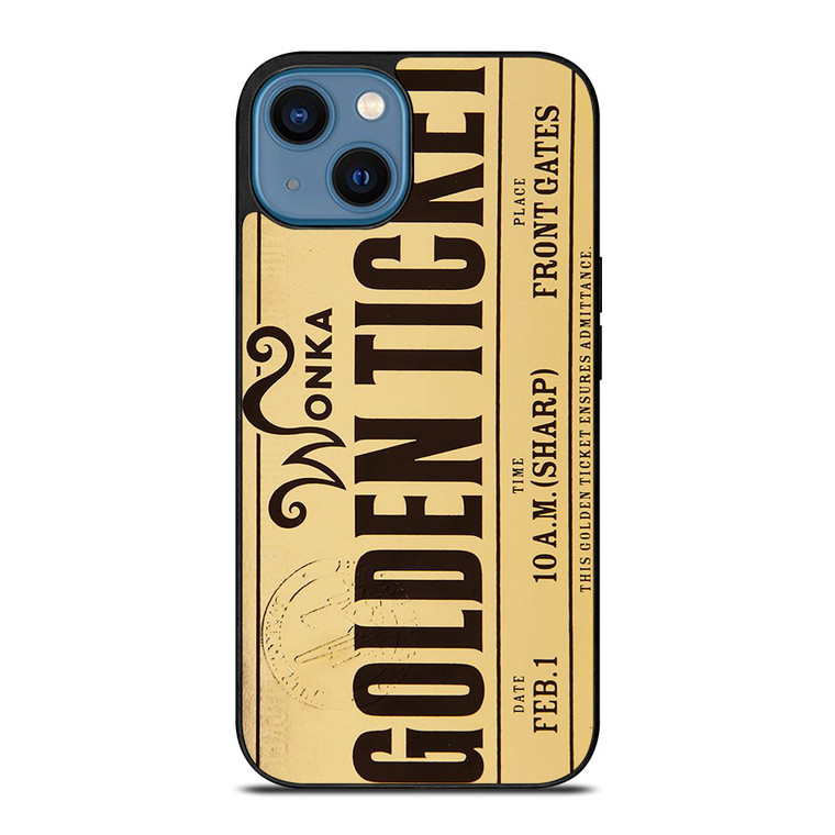 WILLY WONKA GOLDEN TICKET CHOCOLATE BAR iPhone 14 Case