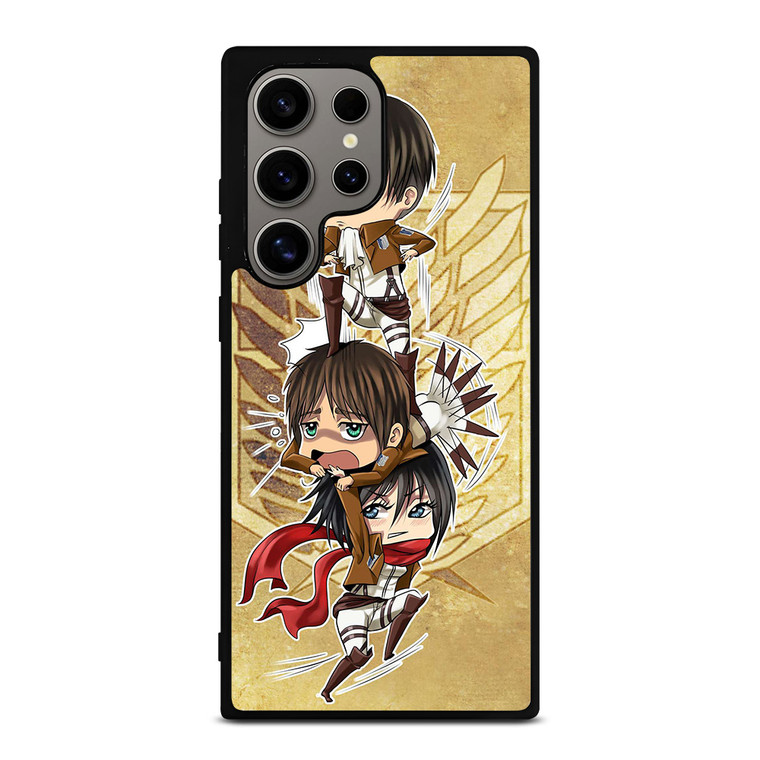 CHIBI ATTACK ON TITAN Samsung Galaxy S24 Ultra Case