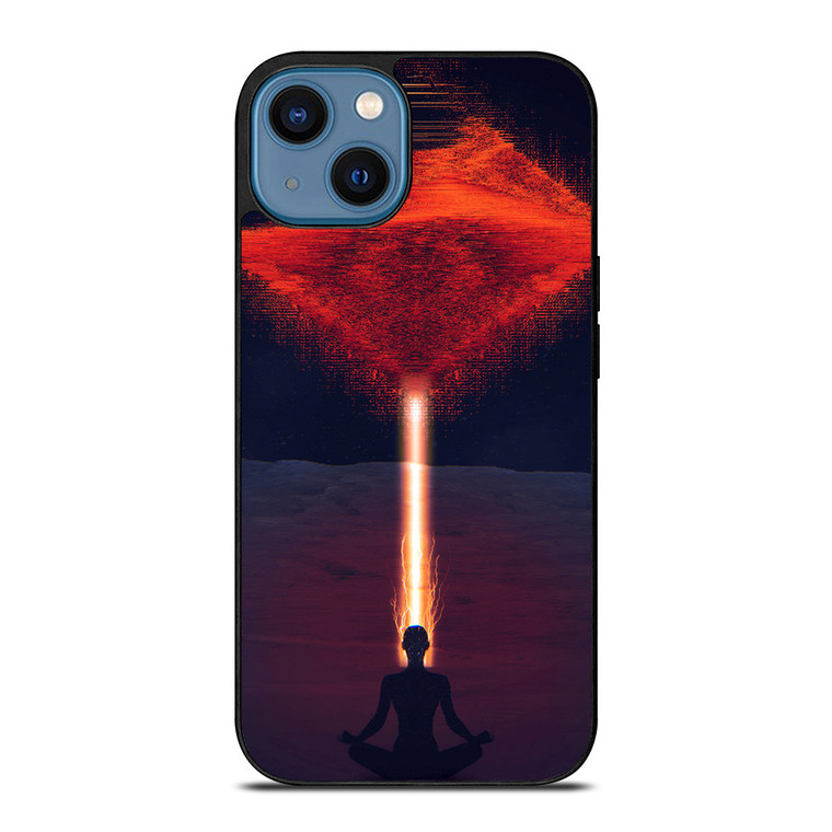 RED SPACE ALIEN iPhone 14 Case