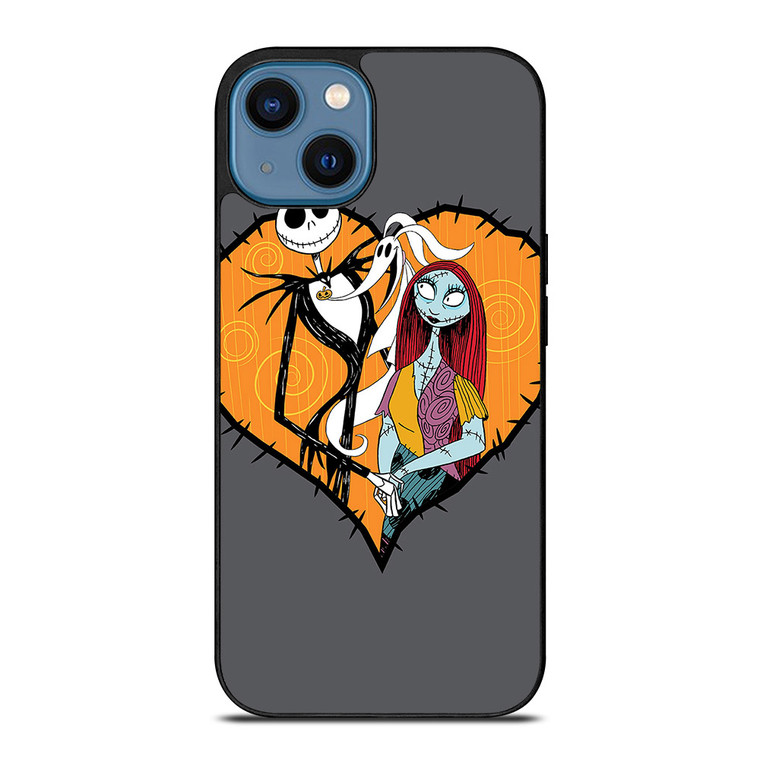NIGHTMARE BEFORE CHRISTMAS JACK AND SALLY 3 iPhone 14 Case