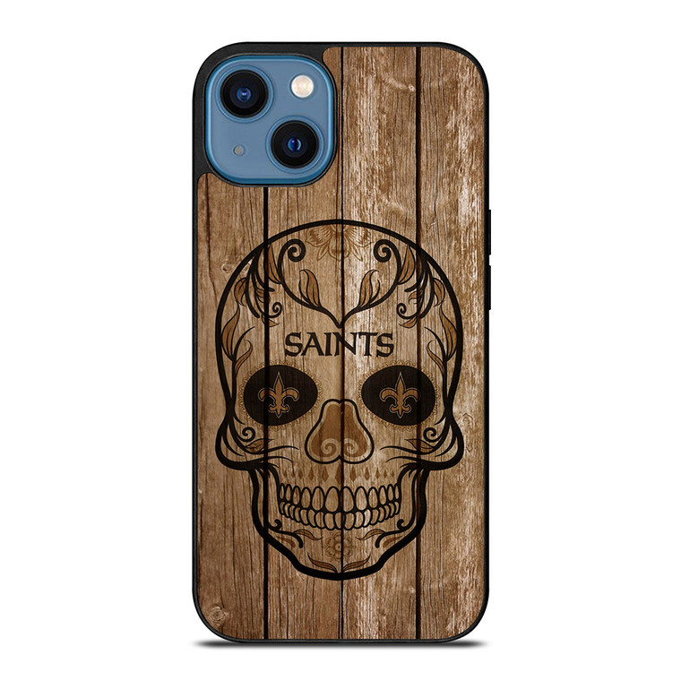 NEW ORLEANS SAINTS SKULL 2 iPhone 14 Case