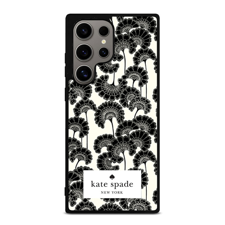 JAPANESE BLACK FLORAL KADE SPADE Samsung Galaxy S24 Ultra Case
