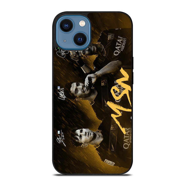 MESSI SUAREZ NEYMAR MSN BARCELONA iPhone 14 Case