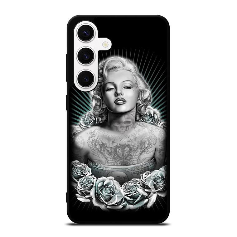 MARILYN MONROE WITH TATTOO Samsung Galaxy S24 Case