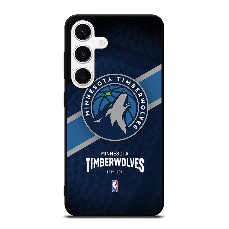 MINNESOTA TIMBERWOLVES LOGO 3 Samsung Galaxy S24 Case