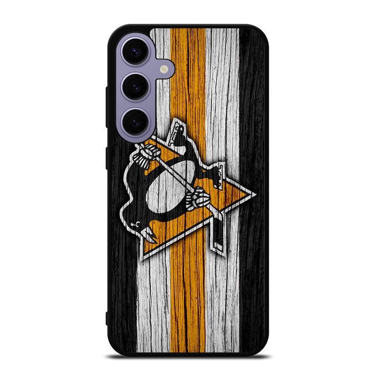 PITTSBURGH PENGUINS LOGO WOODEN Samsung Galaxy S24 Plus Case