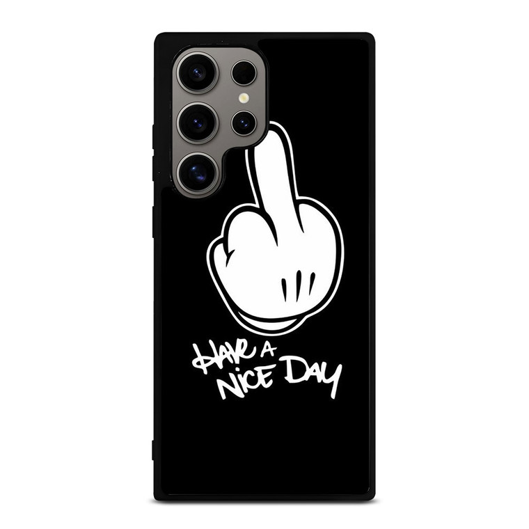 MICKEY MOUSE MIDDLE FINGER Samsung Galaxy S24 Ultra Case