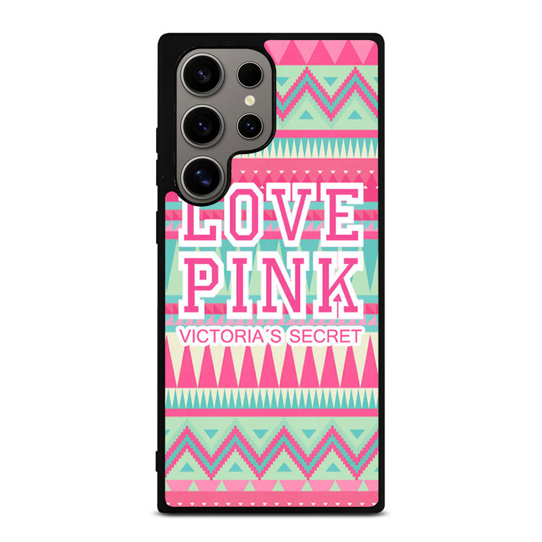 PINK VICTORIA'S SECRET Samsung Galaxy S24 Ultra Case