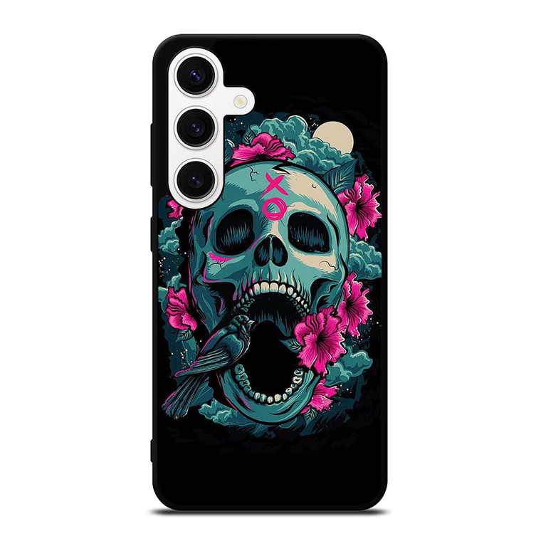 SUGAR SKULL FLOWERS TATTOO Samsung Galaxy S24 Case
