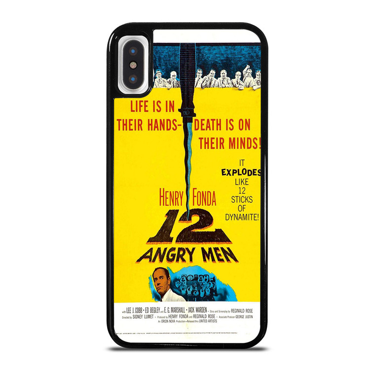 12 ANGRY MEN VINTAGE POSTER iPhone X / XS Case