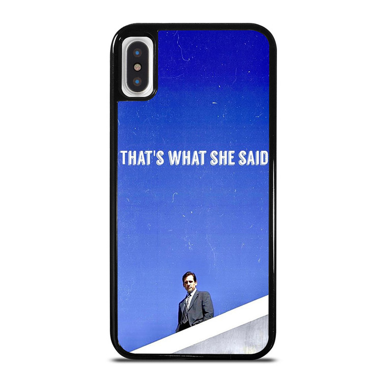 THE OFFICE SERIAL MOVIE QUOTE iPhone X / XS Case