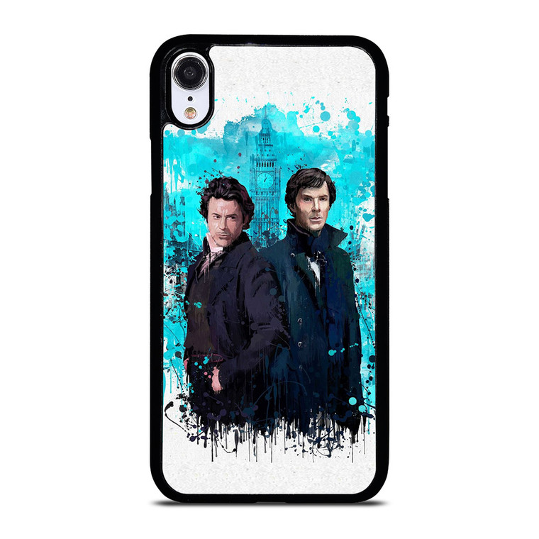 ROBERT DOWNEY JR SHERLOCK HOLMES ART iPhone XR Case