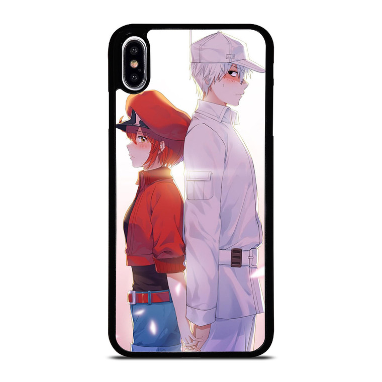 RED BLOOD AND WHITE BLOOD CELLS AT WORK iPhone XS Max Case