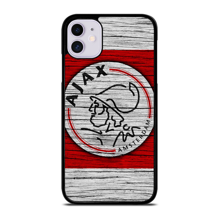 AJAX AMSTERDAM LOGO WOODEN iPhone 11 Case