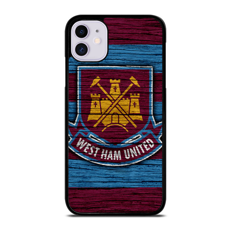 WEST HAM UNITED LOGO WOODEN iPhone 11 Case