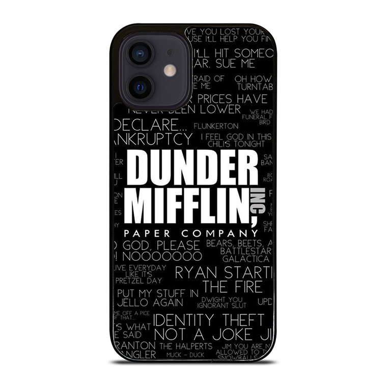THE OFFICE DUNDER MIFFLIN QUOTES iPhone 12 Mini Case THE OFFICE DUNDER MIFFLIN QUOTES iPhone 12 Mini Case