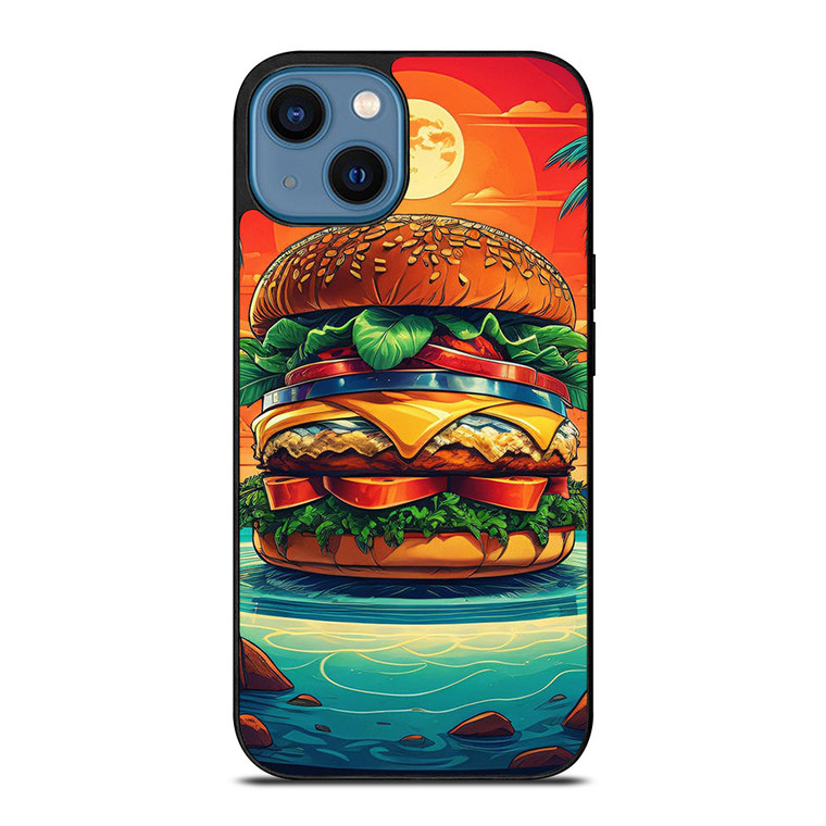 JIMMY BUFFETT BURGER iPhone 14 Case