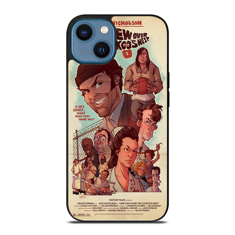 ONE FLEW OVER THE CUCKOO'S NEST POSTER OLD iPhone 14 Case