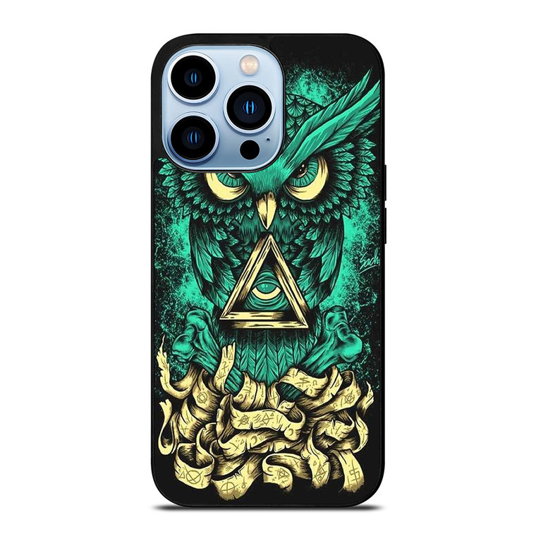 OWL SUGAR SKULL TATTOO iPhone 13 Pro Max Case