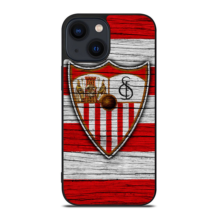 SEVILLA FC LOGO WOODEN iPhone 14 Plus Case