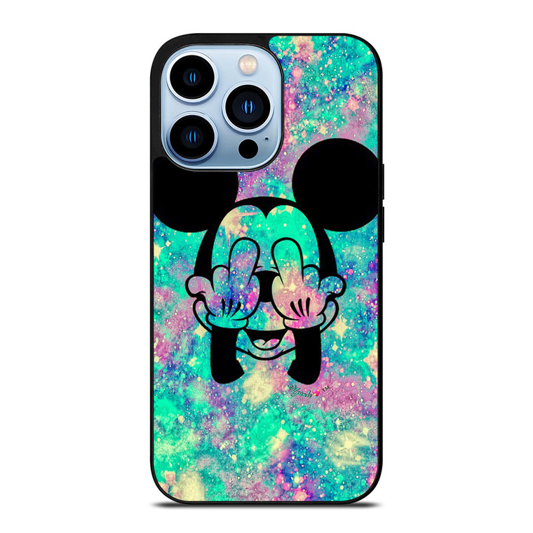 MIDDLE FINGER MICKY MOUSE iPhone 13 Pro Max Case
