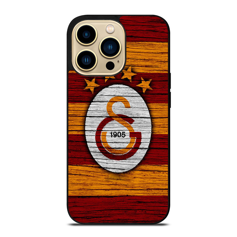 GALATASARAY FC LOGO WOODEN iPhone 14 Pro Max Case