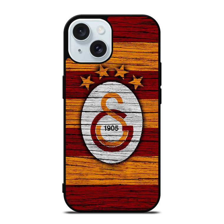 GALATASARAY FC LOGO WOODEN iPhone 15 Case
