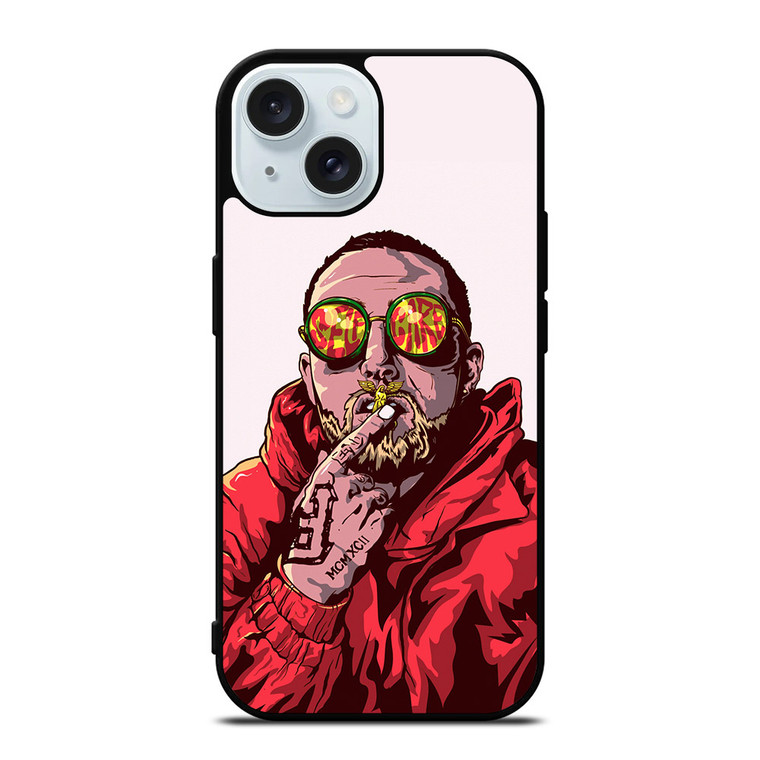 MAC MILLER ART iPhone 15 Case